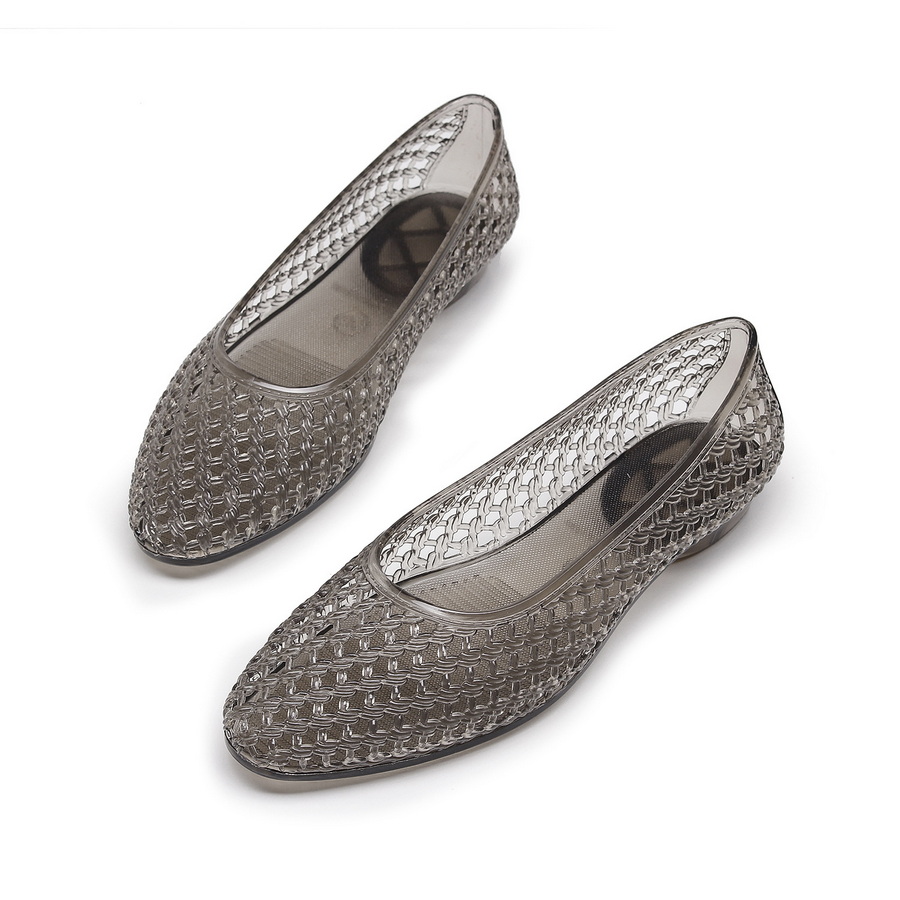 Jelly Sandal Women - French Vintage Woven Jelly Sandals Ladies