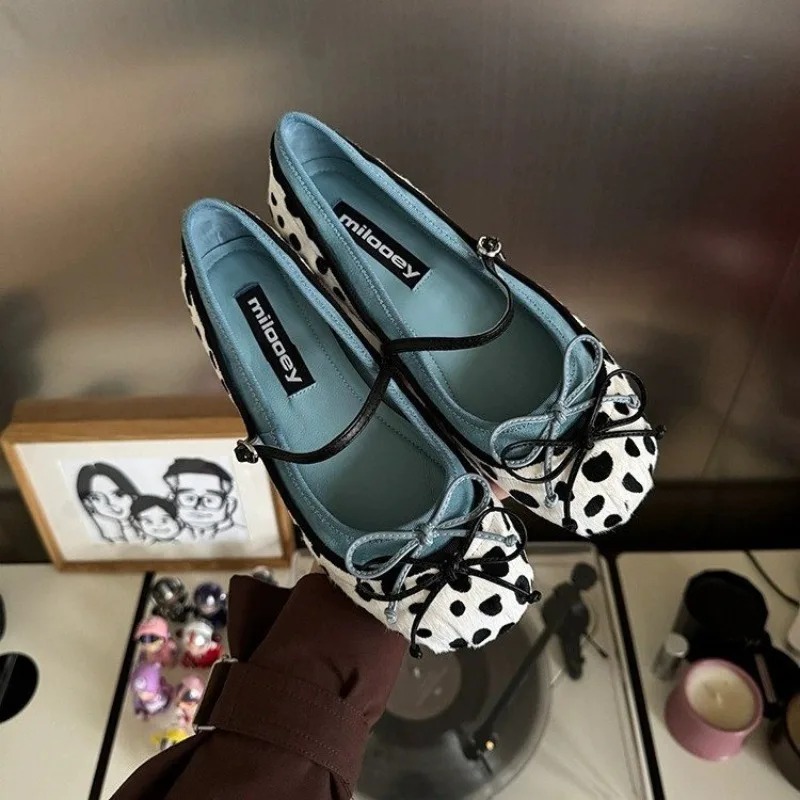 Ballet Flat Women - 2026French Flat Bottomed Rotundity Toe Ballet