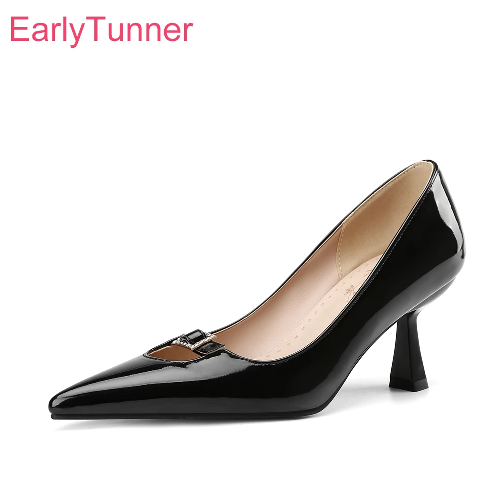 Women'S Shoes Size 12 - Spring New Mature Black Wine Red