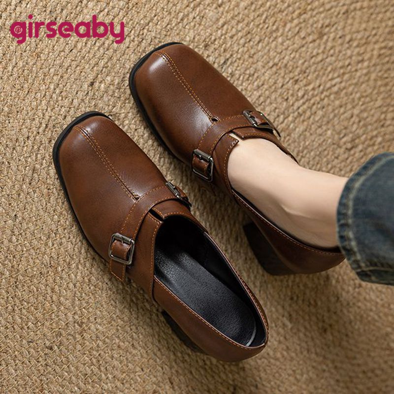 Women'S Shoes Plus Size - Girseaby Vintage Women Pumps Square Toe