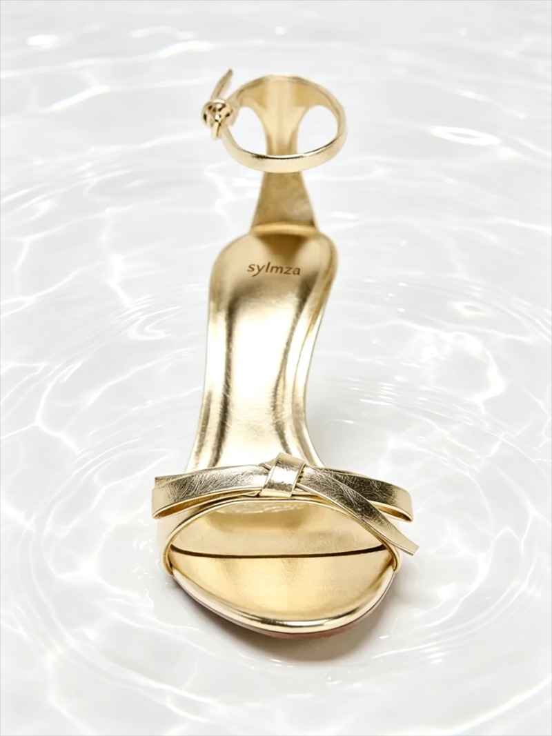 Elegant Golden Bow Brand High  - Women Shoes Brand 评论和价格