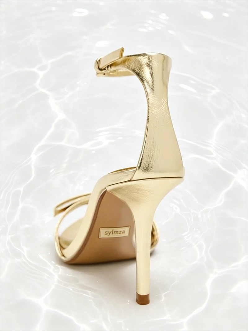 Elegant Golden Bow Brand High  - Women Shoes Brand 评论和价格