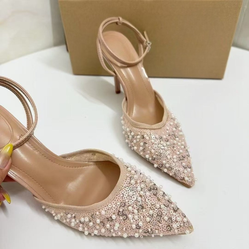 Women's Faux Pearl Sequin Wedd - Women Shoes Zara 评论和价格