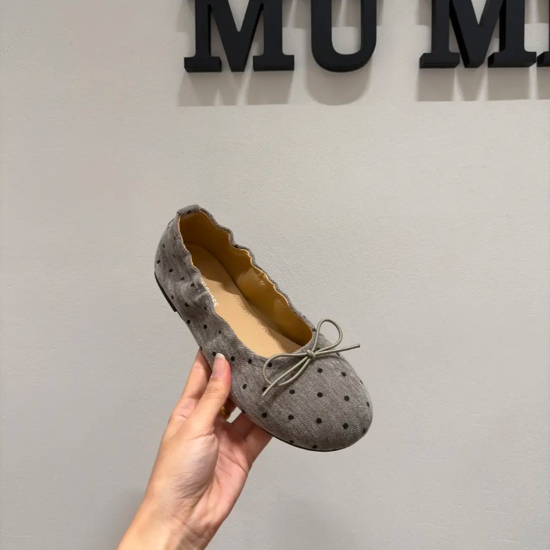 Women Polka Dot Ballet Flats S - Ballet Flat Women 评论和价格