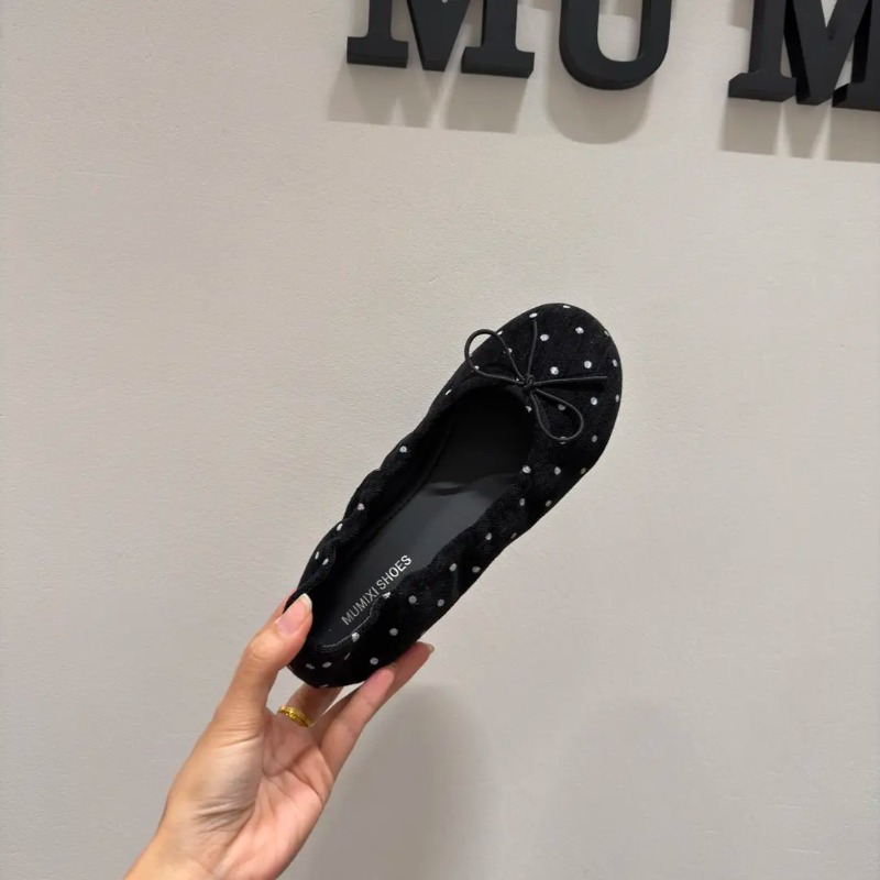Women Polka Dot Ballet Flats S - Ballet Flat Women 评论和价格