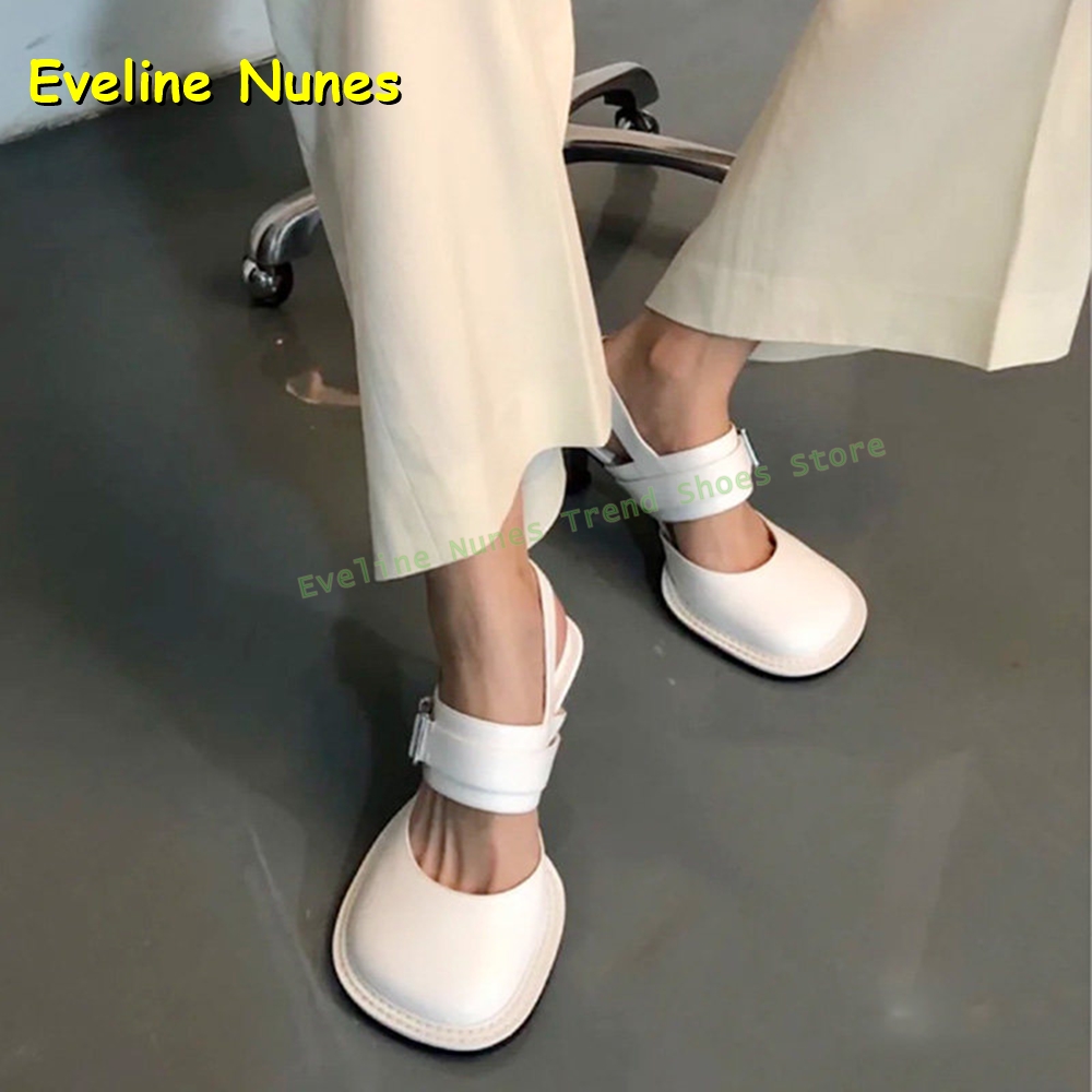 Women's Black Square Toe Buckl - Mule Slip On 评论和价格