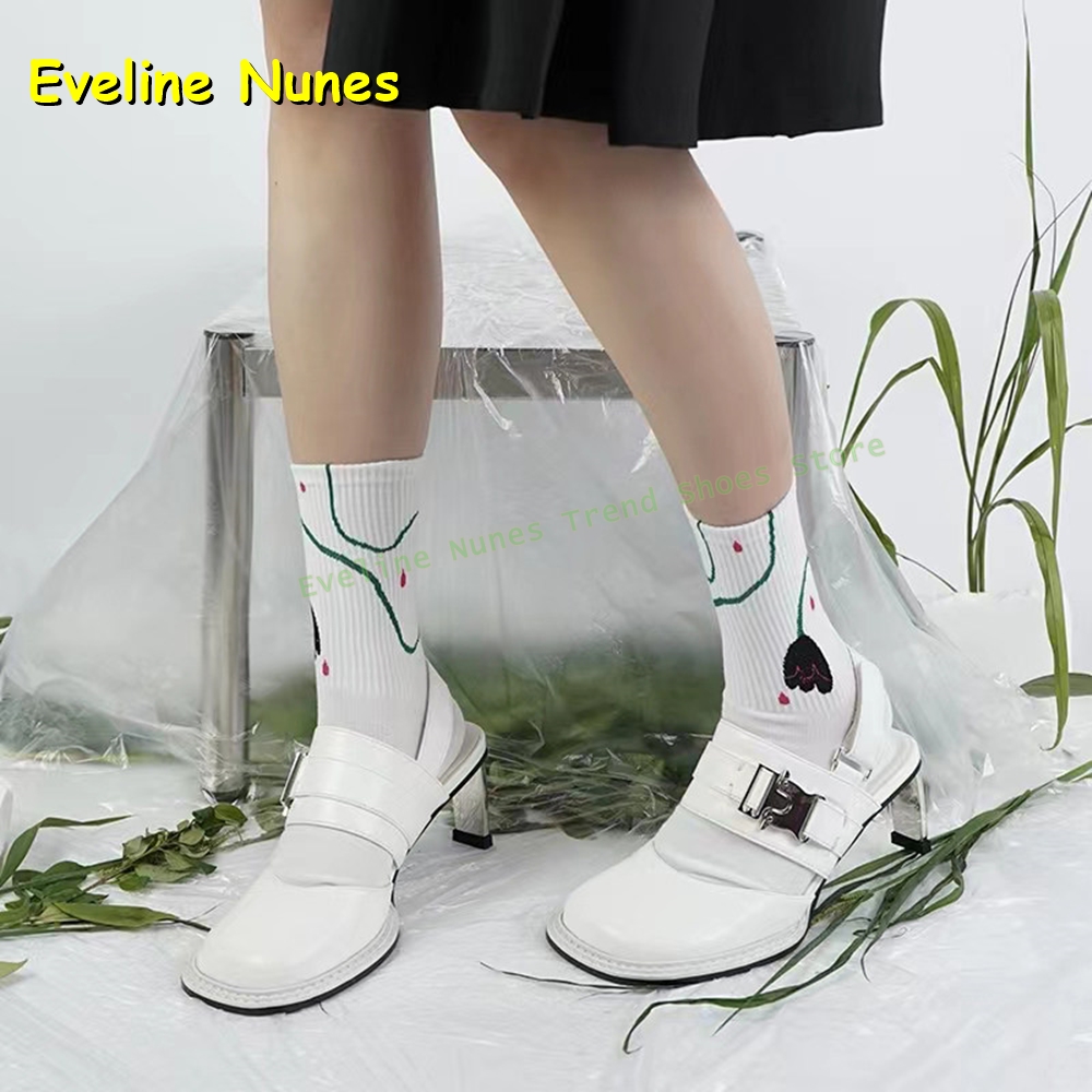 Women's Black Square Toe Buckl - Mule Slip On 评论和价格