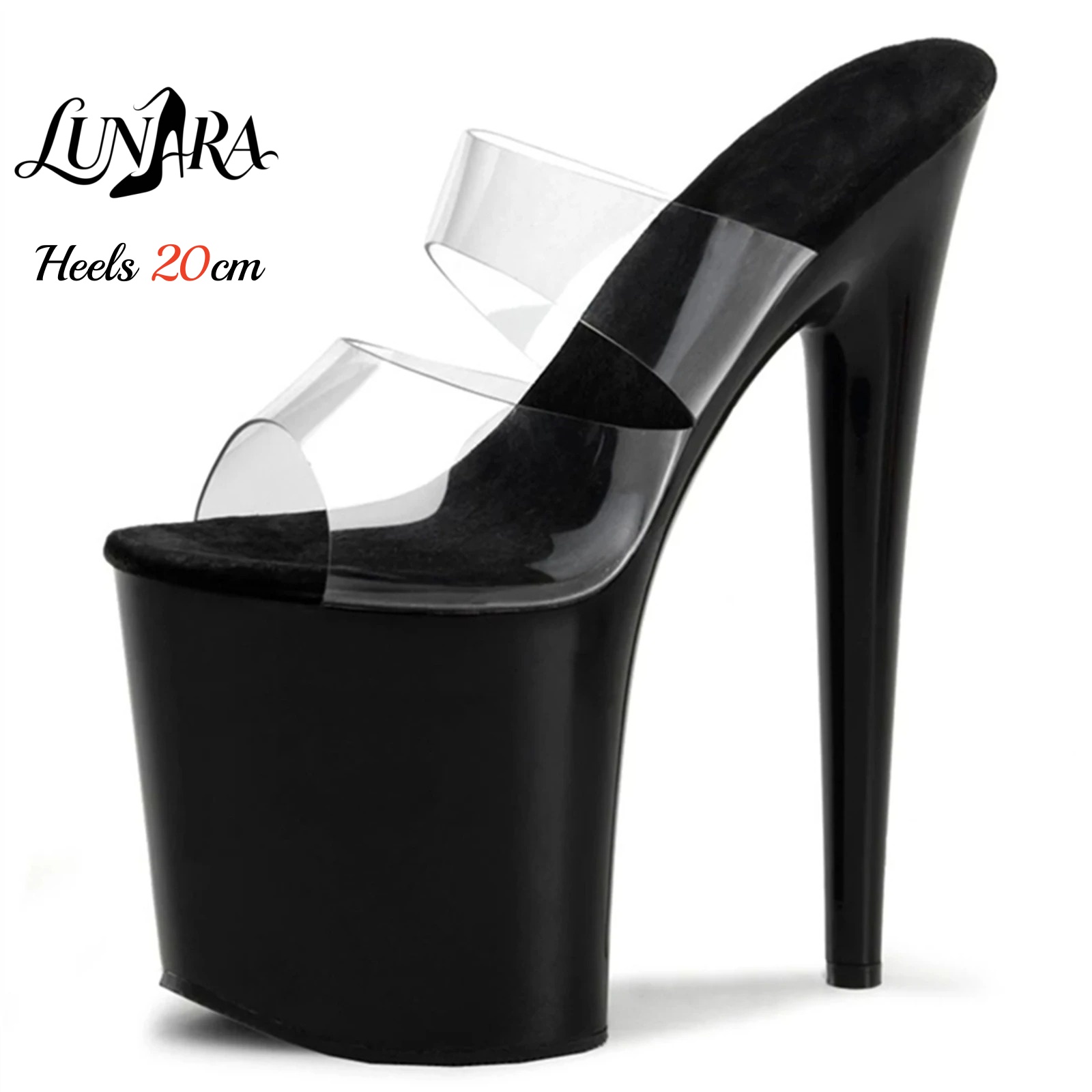 20cm Clear PVC Strappy Ultra H - Jelly Sandal Women 评论和价格