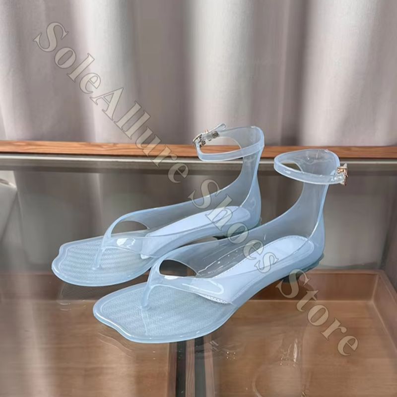 Glitter Jelly Sandals With Ank - Jelly Sandal Women 评论和价格