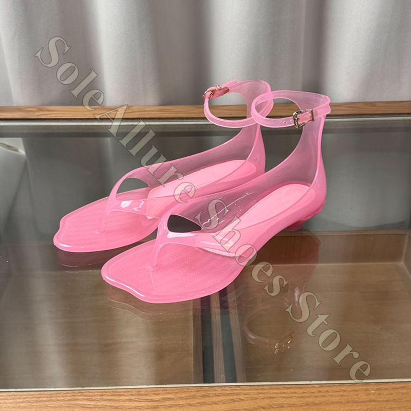 Glitter Jelly Sandals With Ank - Jelly Sandal Women 评论和价格