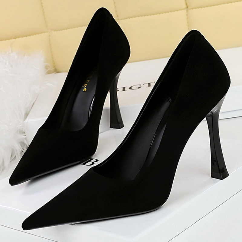 BIGTREE Shoes Suede Black Wome - Women Shoes Zara 评论和价格