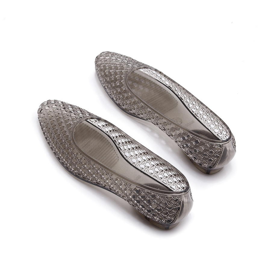 French Vintage Woven Jelly San - Jelly Sandal Women 评论和价格
