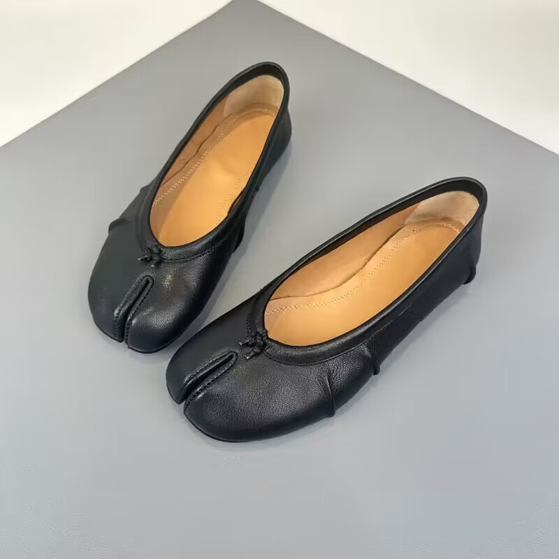 NEW Split Toe Flat Shoes Women - Loafer Flat Women 评论和价格