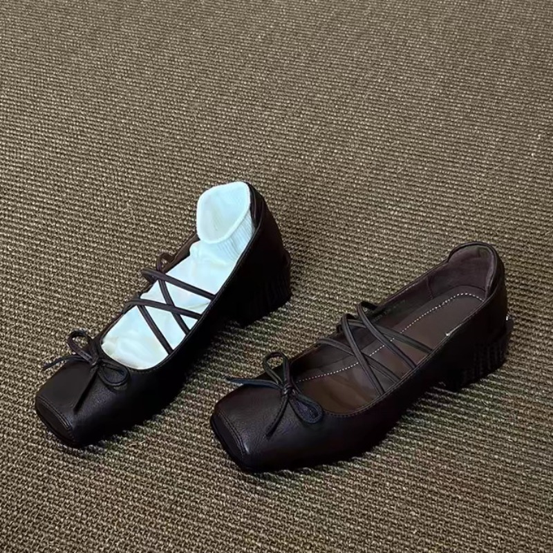 Single Shoes Fashion New Squar - Women'S Shoes Size 12 评论和价格