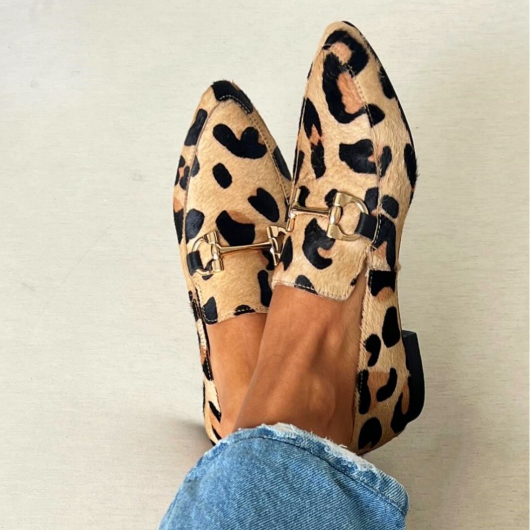 Large Size 40-43 Leopard Print - Mule Slip On 评论和价格
