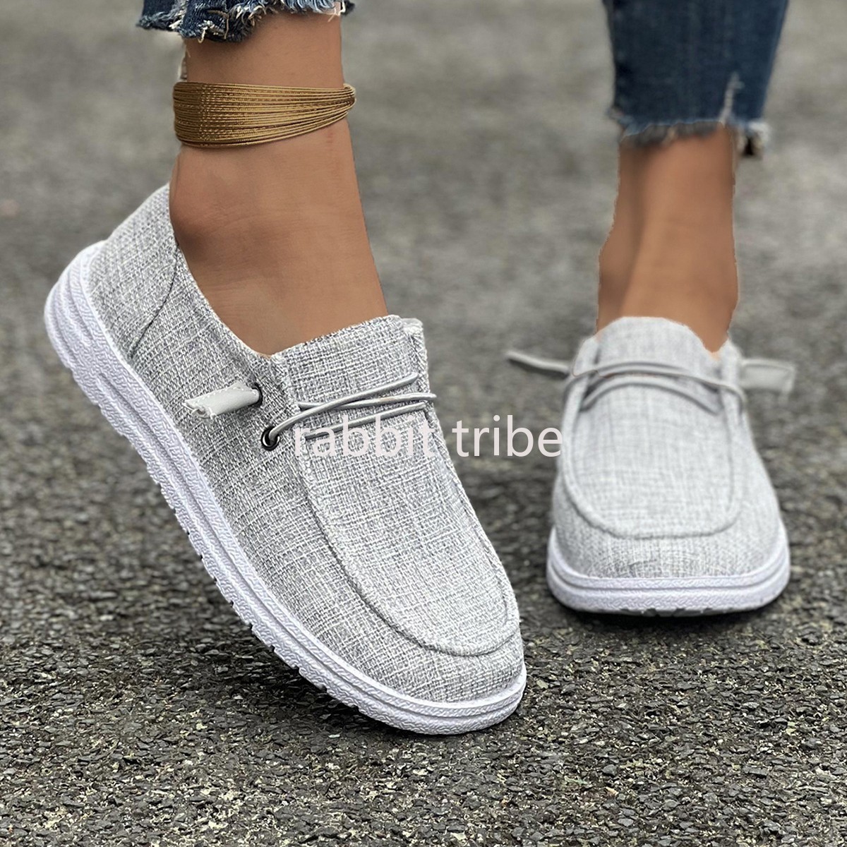 2026 New Fashionable Canvas Ca - Loafer Flat Women 评论和价格