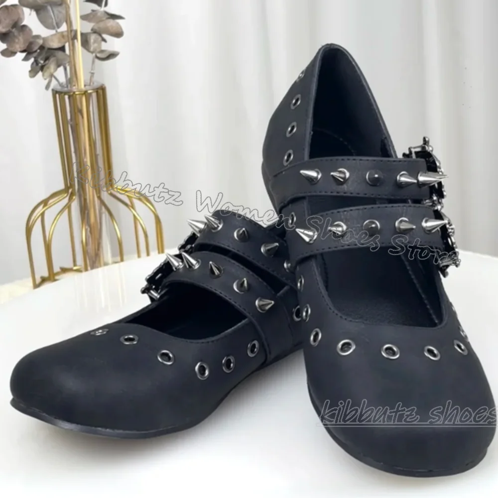 Gothic Ballet Pumps Punk Rock  - Ballet Flat Women 评论和价格