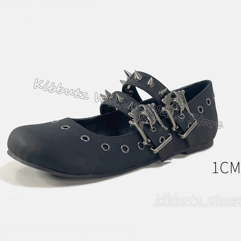 Gothic Ballet Pumps Punk Rock  - Ballet Flat Women 评论和价格