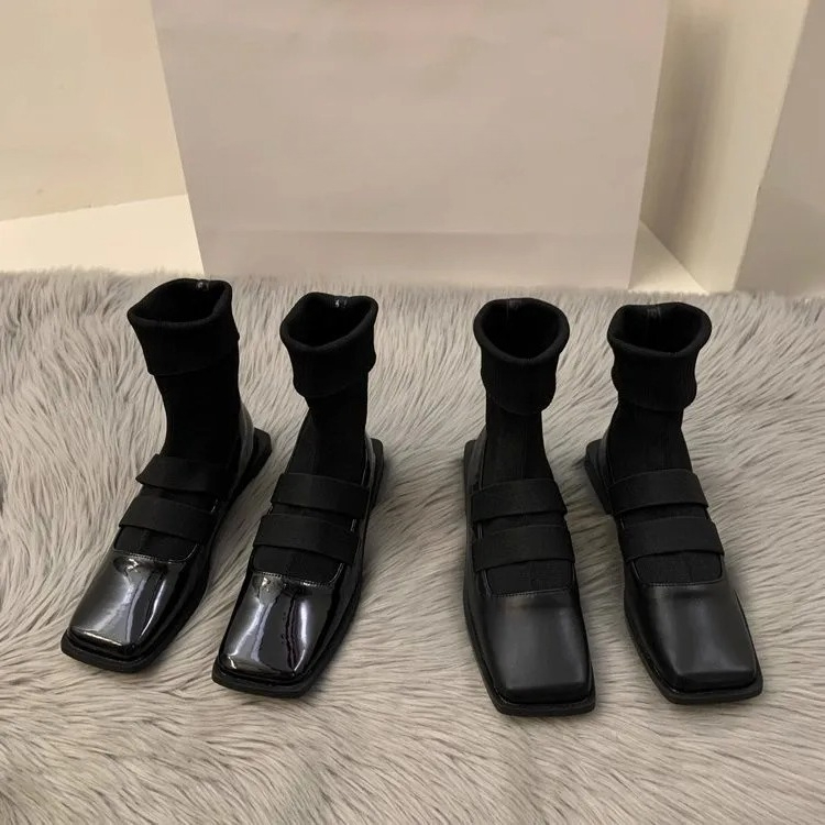 British style square knitted s - Women Shoes Zara 评论和价格
