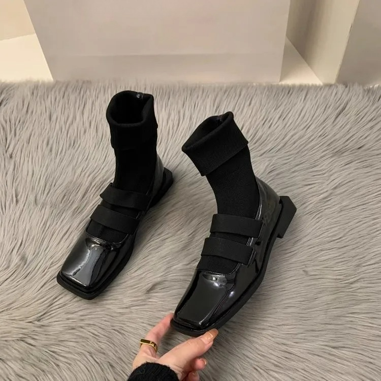 British style square knitted s - Women Shoes Zara 评论和价格