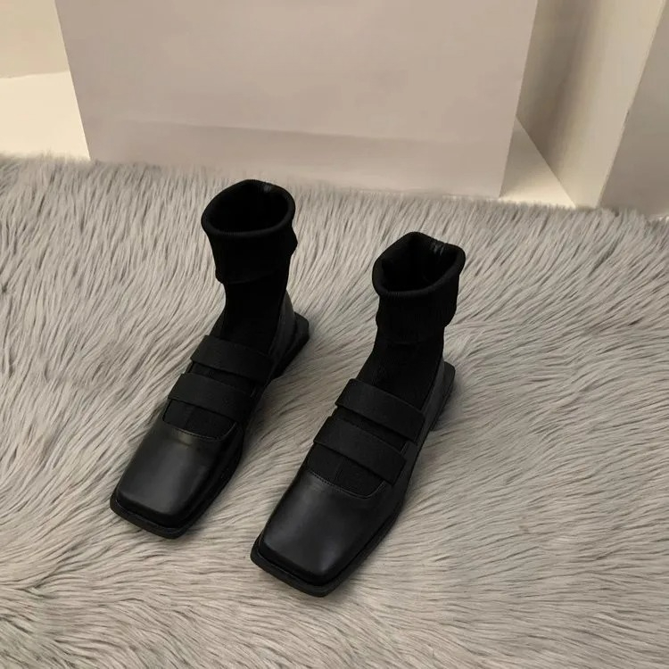 British style square knitted s - Women Shoes Zara 评论和价格