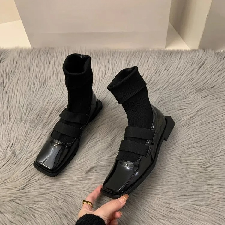 British style square knitted s - Women Shoes Zara 评论和价格