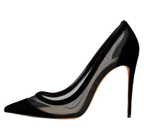 Sexy Nude Pink Black Suede Mes - Women'S Shoes Size 12 评论和价格