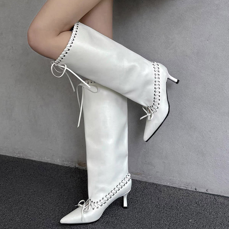 Women Knee High Boots Pointed  - Women'S Shoes Size 12 评论和价格