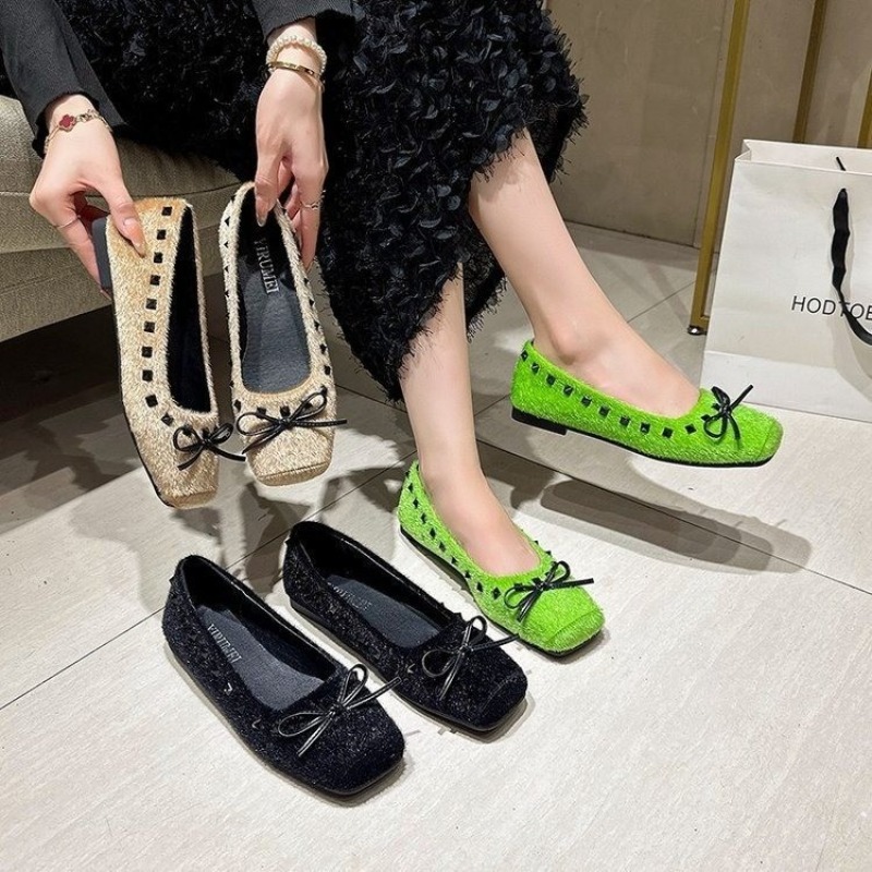 French-style Square-toe Flat S - Loafer Flat Women 评论和价格