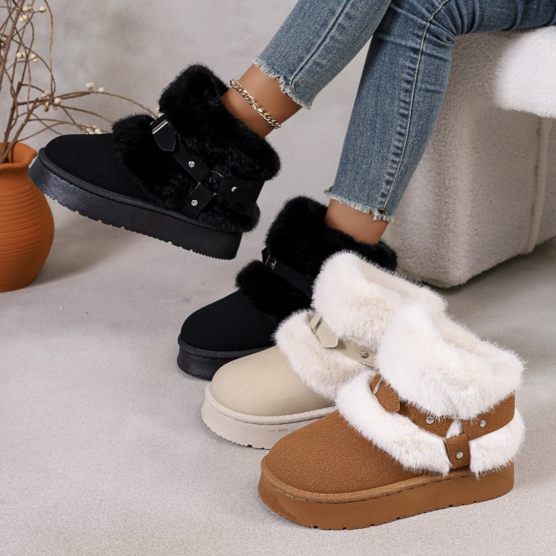 Plush Snow Boots Women's 2026  - Women'S Shoes Size 12 评论和价格
