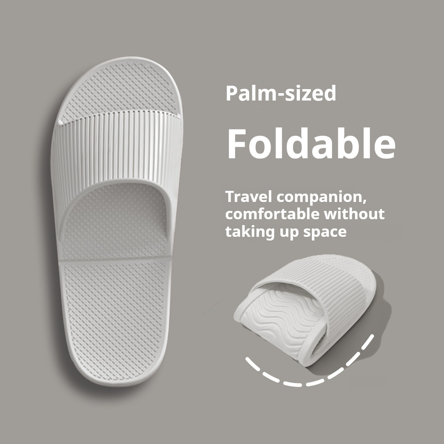 One-piece Mold Foldable Slides - Mule Slip On 评论和价格