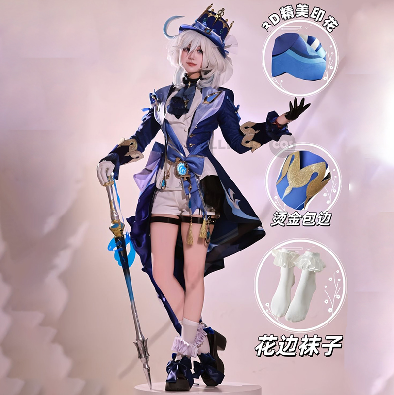 Furina Cosplay Costume Wig Hai - Women'S Shoes Zone 评论和价格