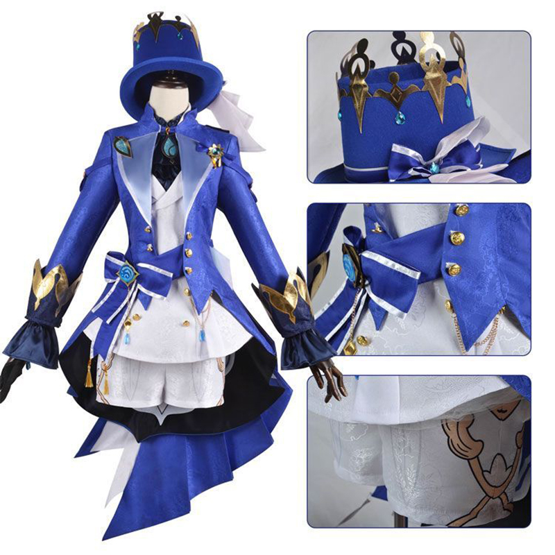 Furina Cosplay Costume Wig Hai - Women'S Shoes Zone 评论和价格