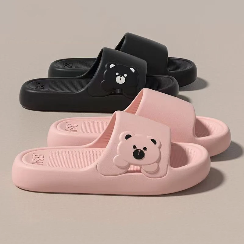 Slippers Bathroom Cartoon Bear - Mule Slip On 评论和价格