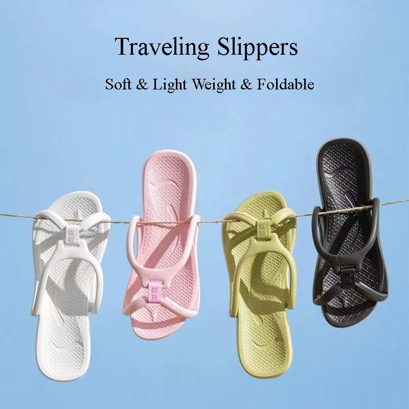 Foldable Travel Slippers Unise - Mule Slip On 评论和价格