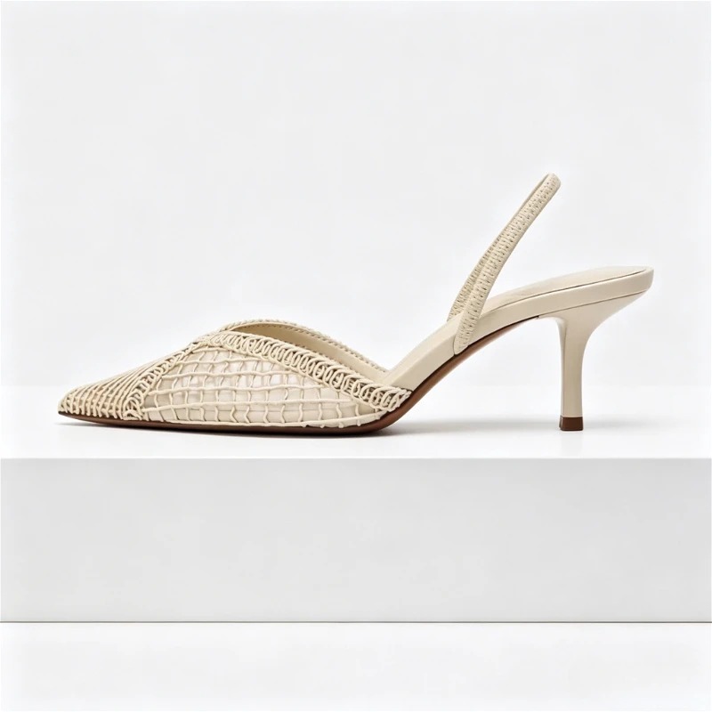 Mesh Woven Heeled Sandals Wome - Women Shoes Brand 评论和价格